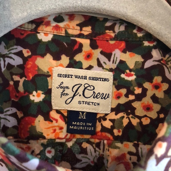 J. Crew Red and Pink Casual Button Down Shirt - Picture 2 of 4